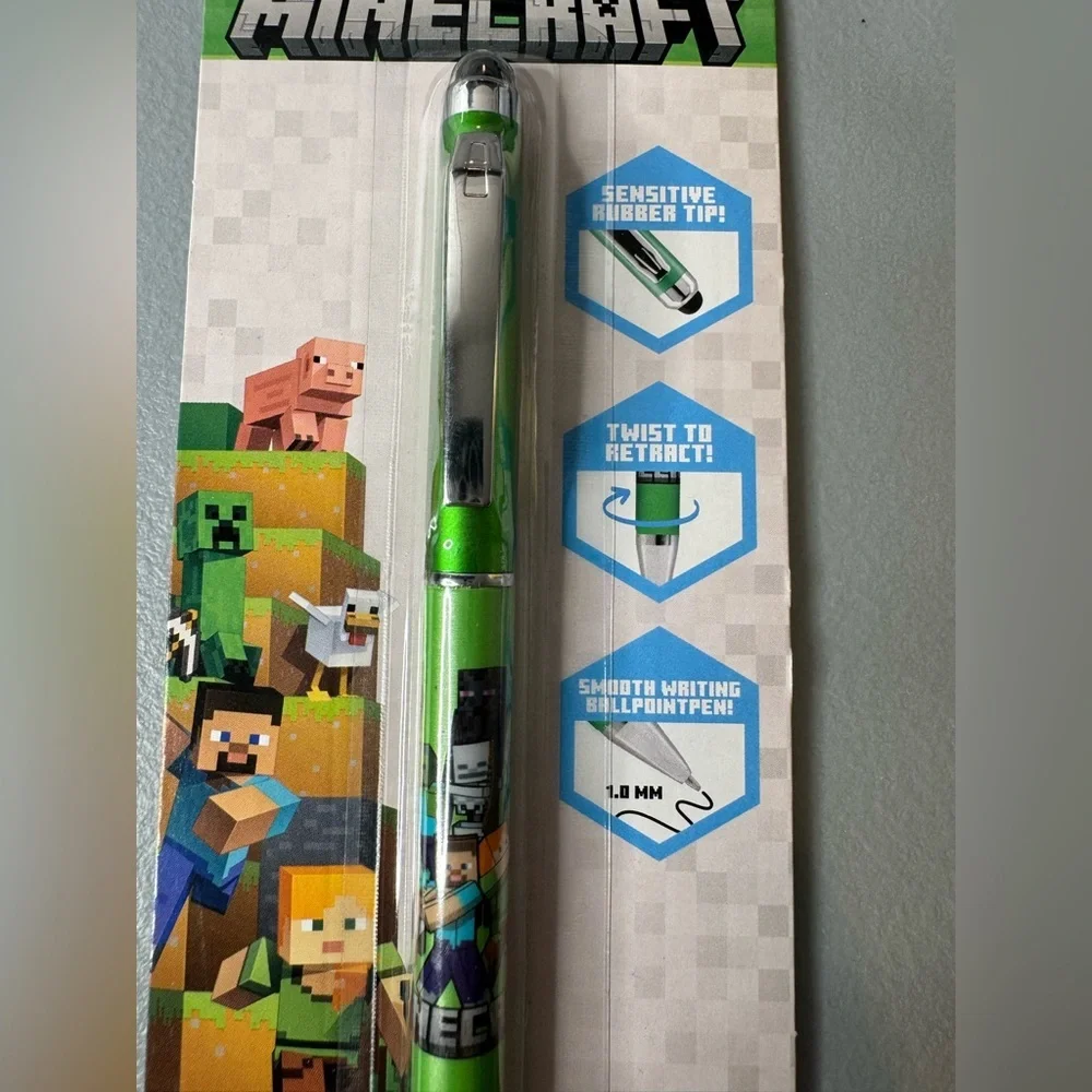 Minecraft twist smooth writing with sensitive tip Green Stylus Pen